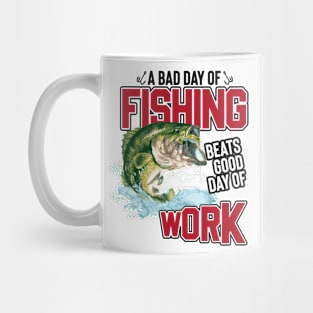 Fishing over Work Mug